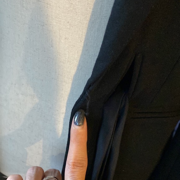 Elizabeth and James Fitted Structured blazer jacket with silk tie around waist - Picture 16 of 17